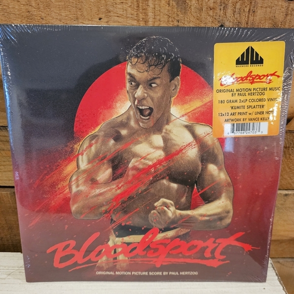 🐕 Waxwork Records "Bloodsport" Original Motion Picture Music "Splatter" Vinyl - Picture 1 of 5